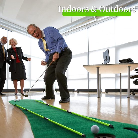 Uitlijnstokken voor golf - set van 2 - inklapbare uitlijnstaven - 122 cm - golftraining - uitlijnen - putten - houding - oefening - opbergkoker - golfaccessoires. van Merkloos — afbeelding 2