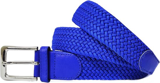 Elastische herenriem - gevlochten en verstelbare riem in twee kleuren