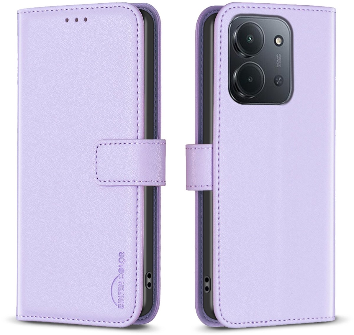 BINFEN Hoesje - Geschikt voor Xiaomi Redmi 15C Hoesje - BINFEN Book Case - Lavendel