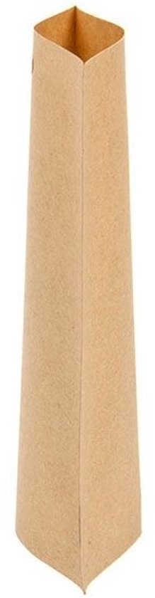 Stand Up Pochettes Kraft Compostable 10.2x6x15.2cm sans fermeture à poignée | 57 grammes (100 pièces)