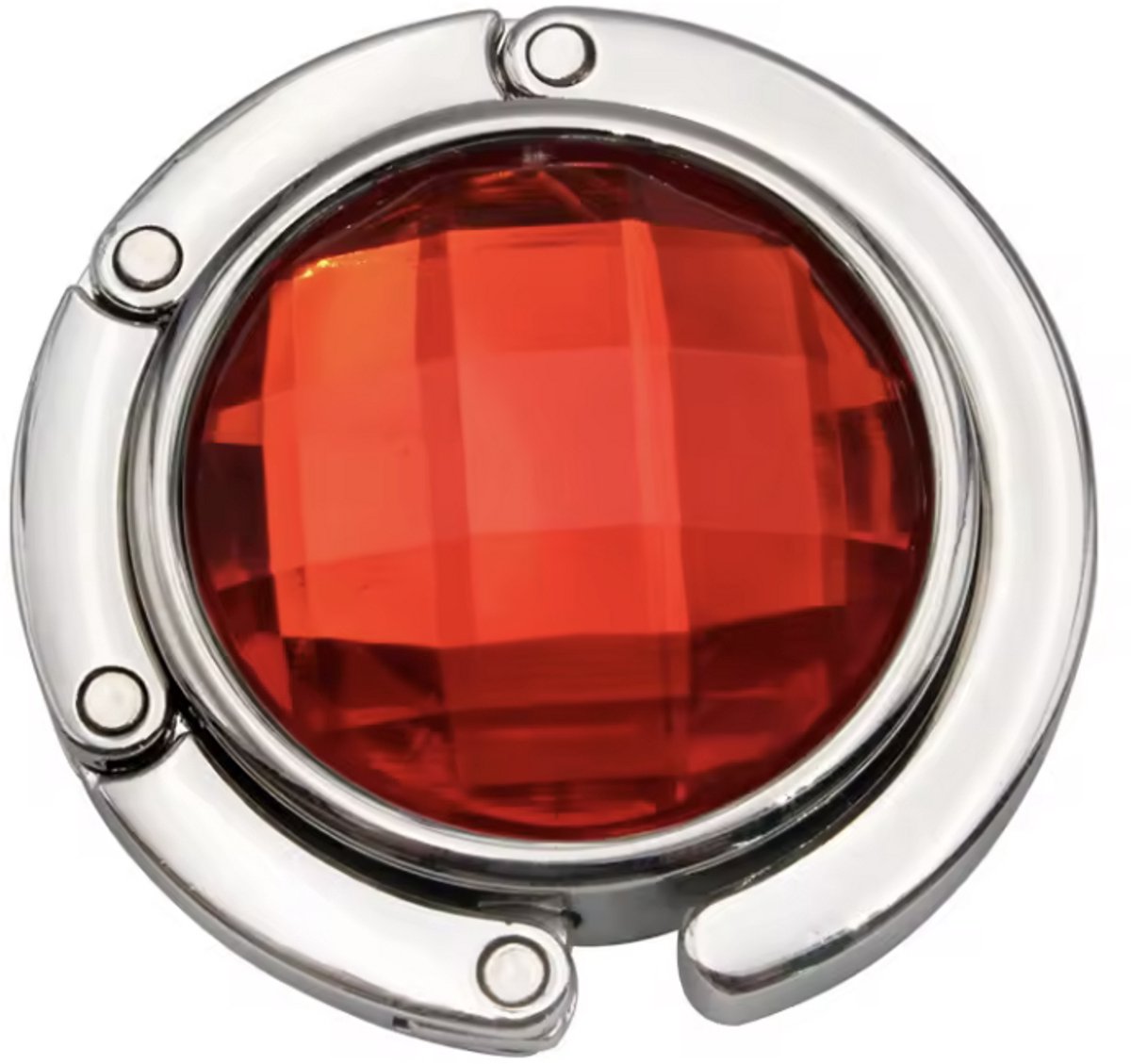 Tassenhaak - Tassenghanger - Tafelhaak voor tas - 1 stuk - rood - Tas aan tafel hangen - Inklapbaar - CHPN