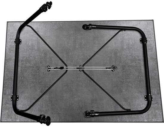 Brunner Recreo 80 - Campingtafel 80 x 60 x 50/70 cm - Sevelit blad - Verstelbare poten - Aluminium frame van Merkloos — afbeelding 2