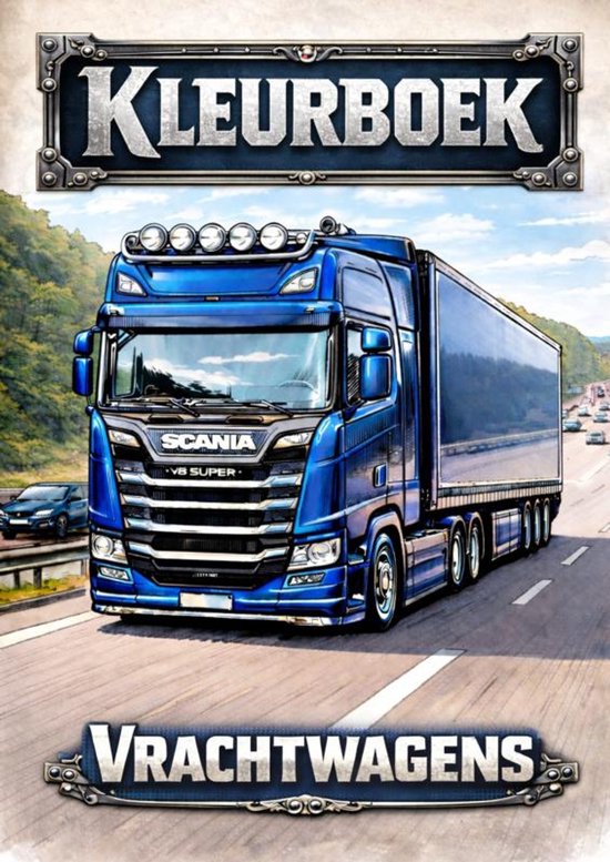 Kleurboek, Vrachtwagens - cover