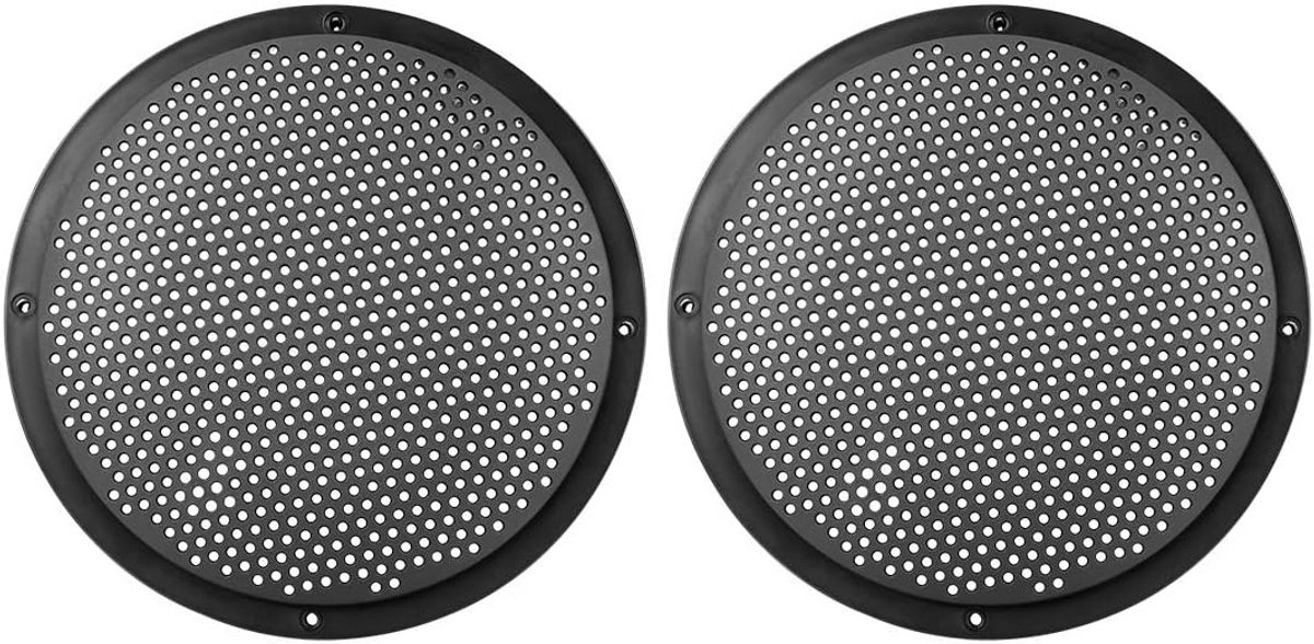 2x Auto Speaker Grill Rond 8 Inch Zwart Plastic Beschermrooster voor Woofer en Speaker