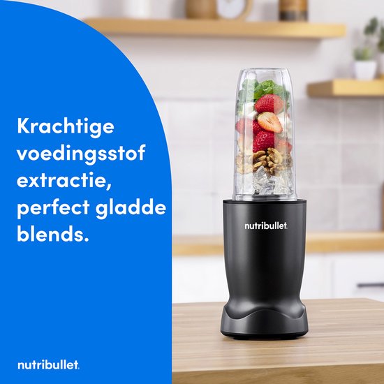 Nutribullet Turbo - Blender - Krachtige 1000 Watt Motor - Incl. To Go Deksel en 700 ml Drinkbeker - Zwart van Merkloos — afbeelding 3