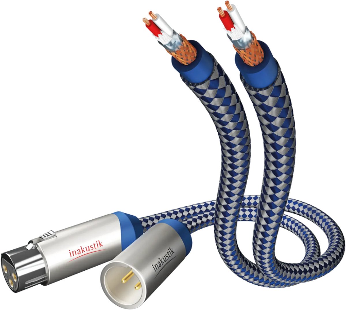 Inakustik Premium audio XLRM > XLRF - 2x 5m