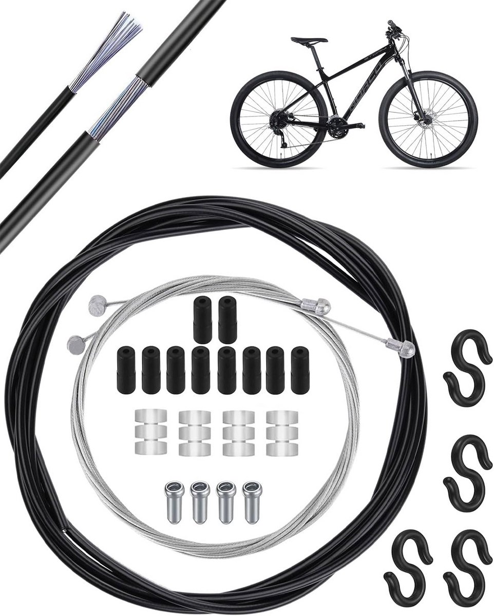 Universele Schakel- en Remkabels Set voor Fietsen - Compleet Voor & Achter