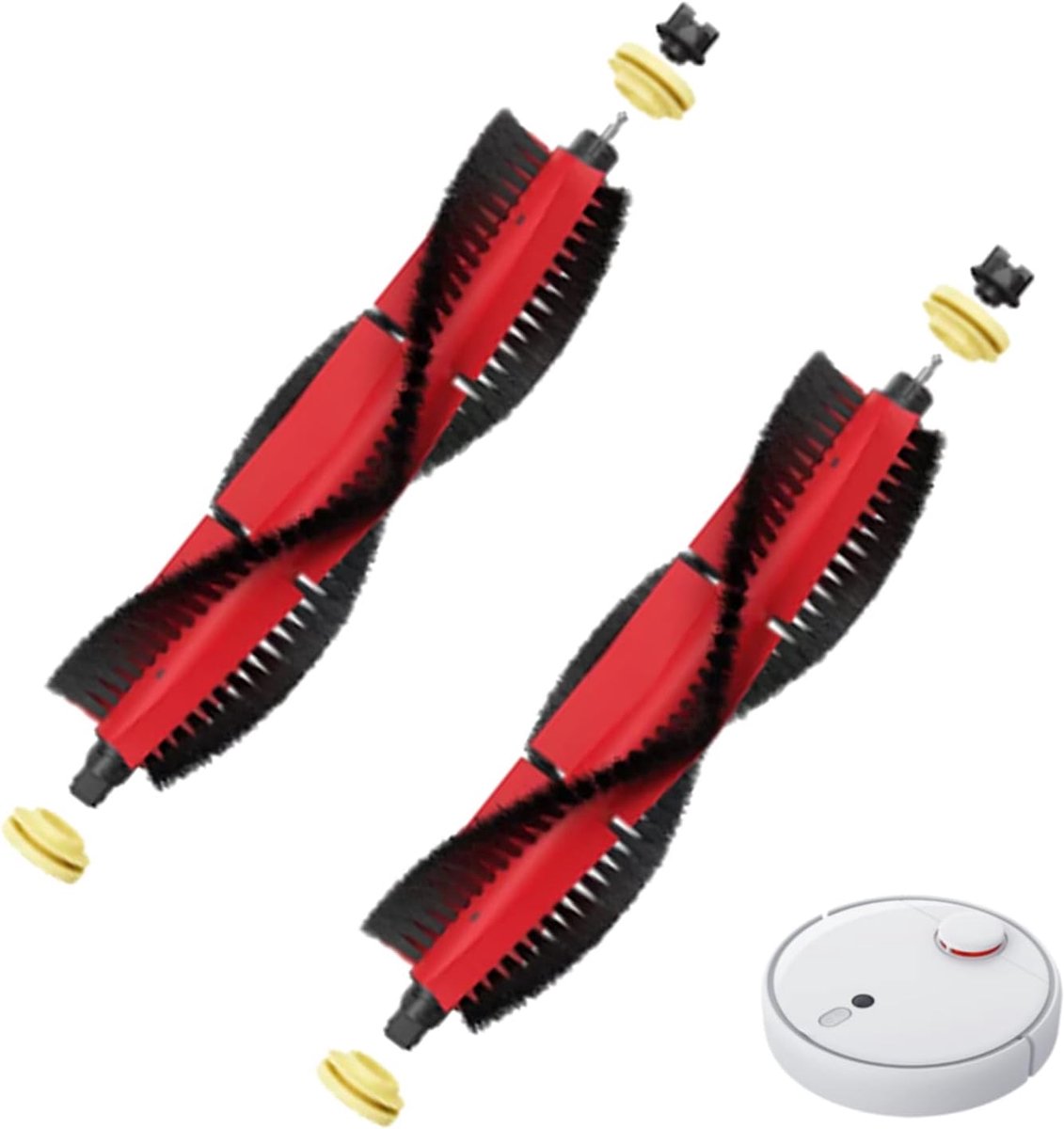 2 Stuks Vervangende Roller Borstel, Onderdelen Roller Borstels, Hoofdborstel Gescht voor S5 S5 Max S6 S6 Pure S6 MaxV S7 E2 E3 E4 E5 T4 T6 P5 T7 T7 Pro S50 S51 S55