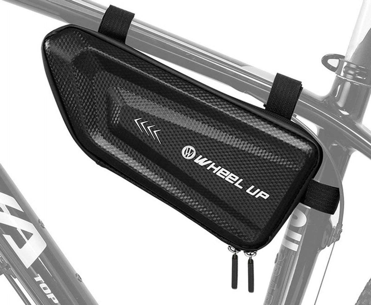 Merkloze Fietstas Onder Frame 1,5L Waterdicht - Zwart