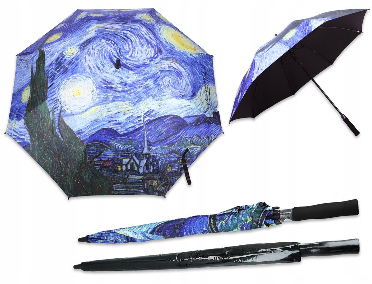 Van Gogh Sterrennacht Automatische Paraplu - Grote Diameter 125cm