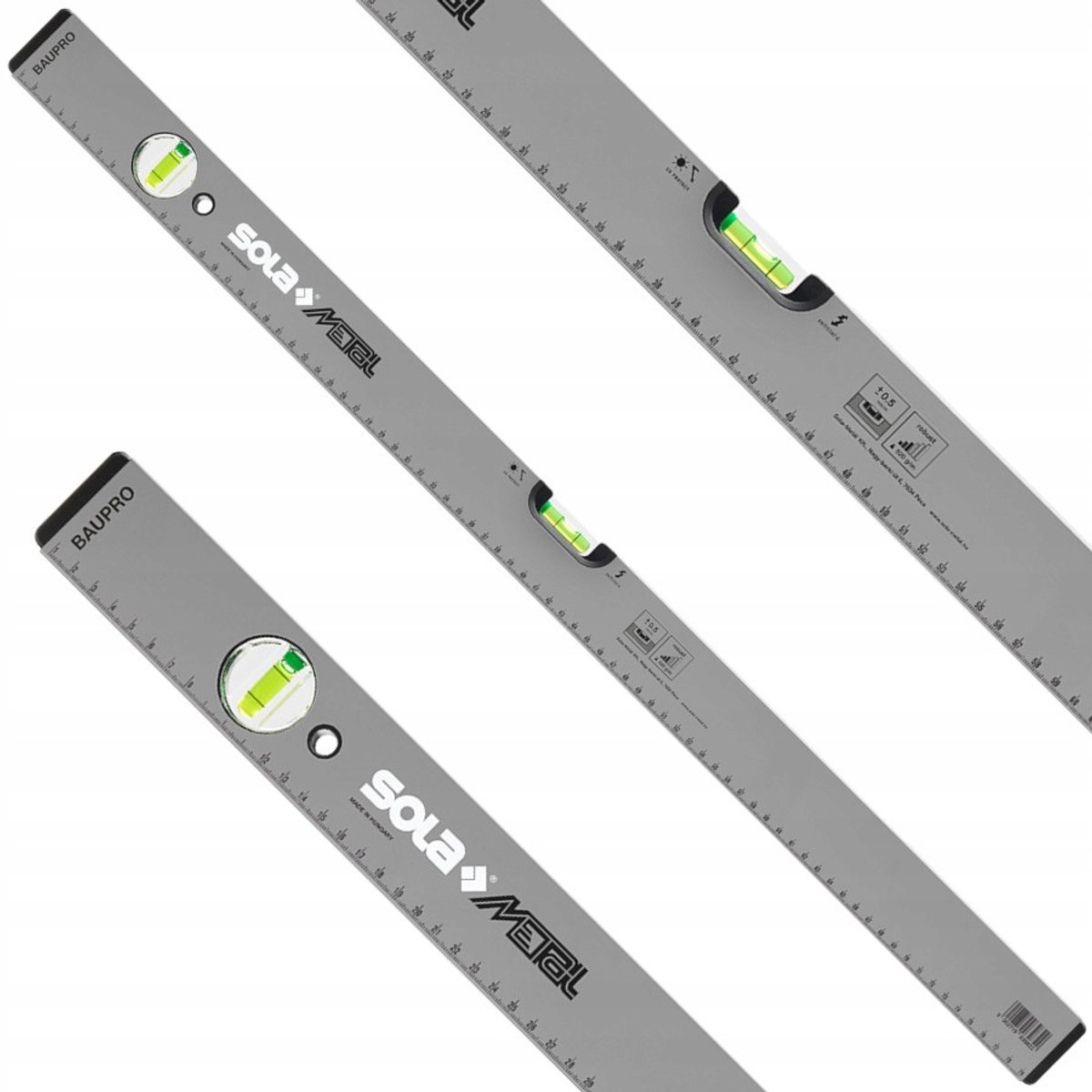 Sola Baupro Aluminium Waterpas 40cm - Precisie 0,5 mm/m