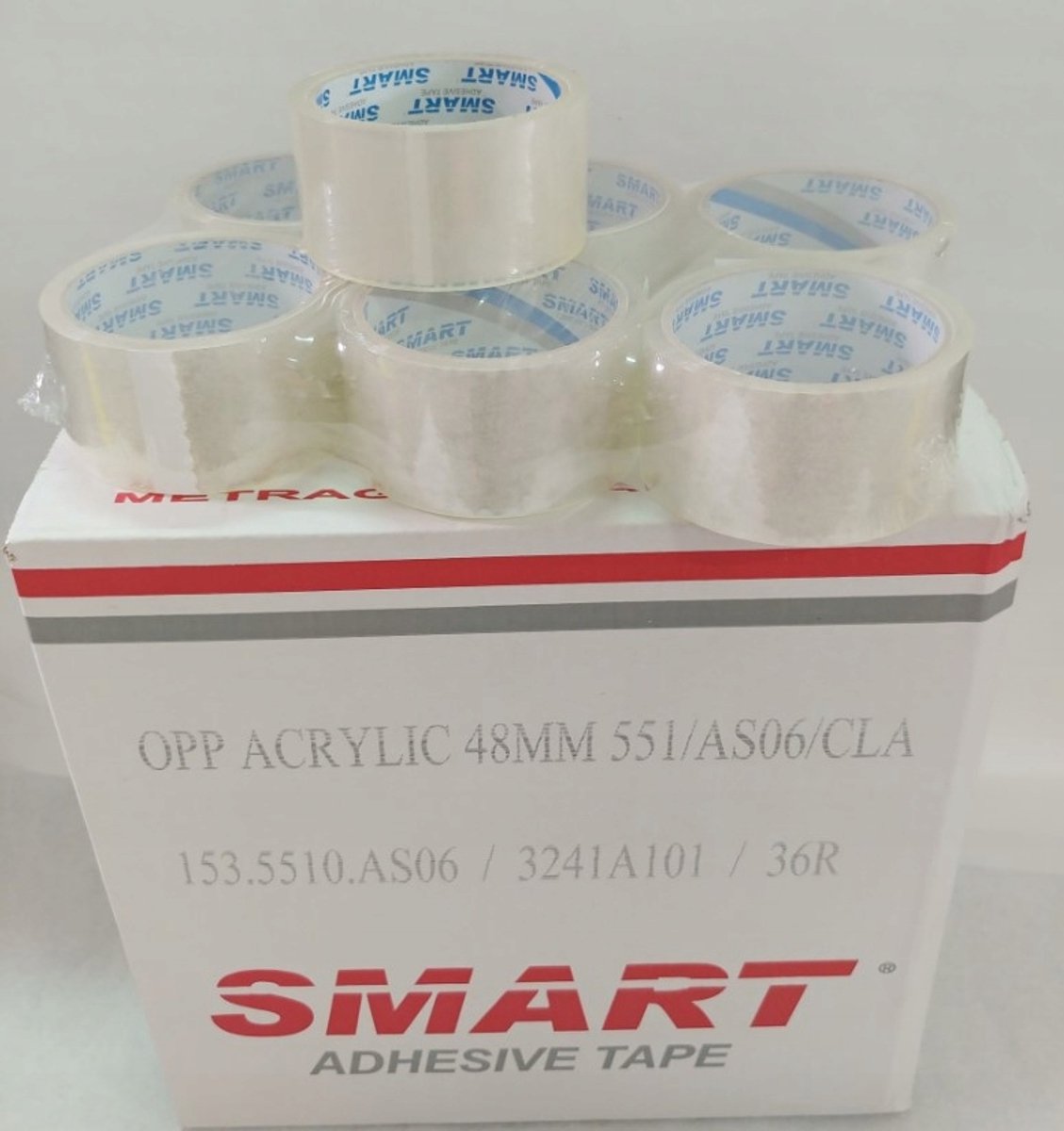 SMART Pakband Transparant - 36 Rollen - Sterke Acryl Kleefkracht