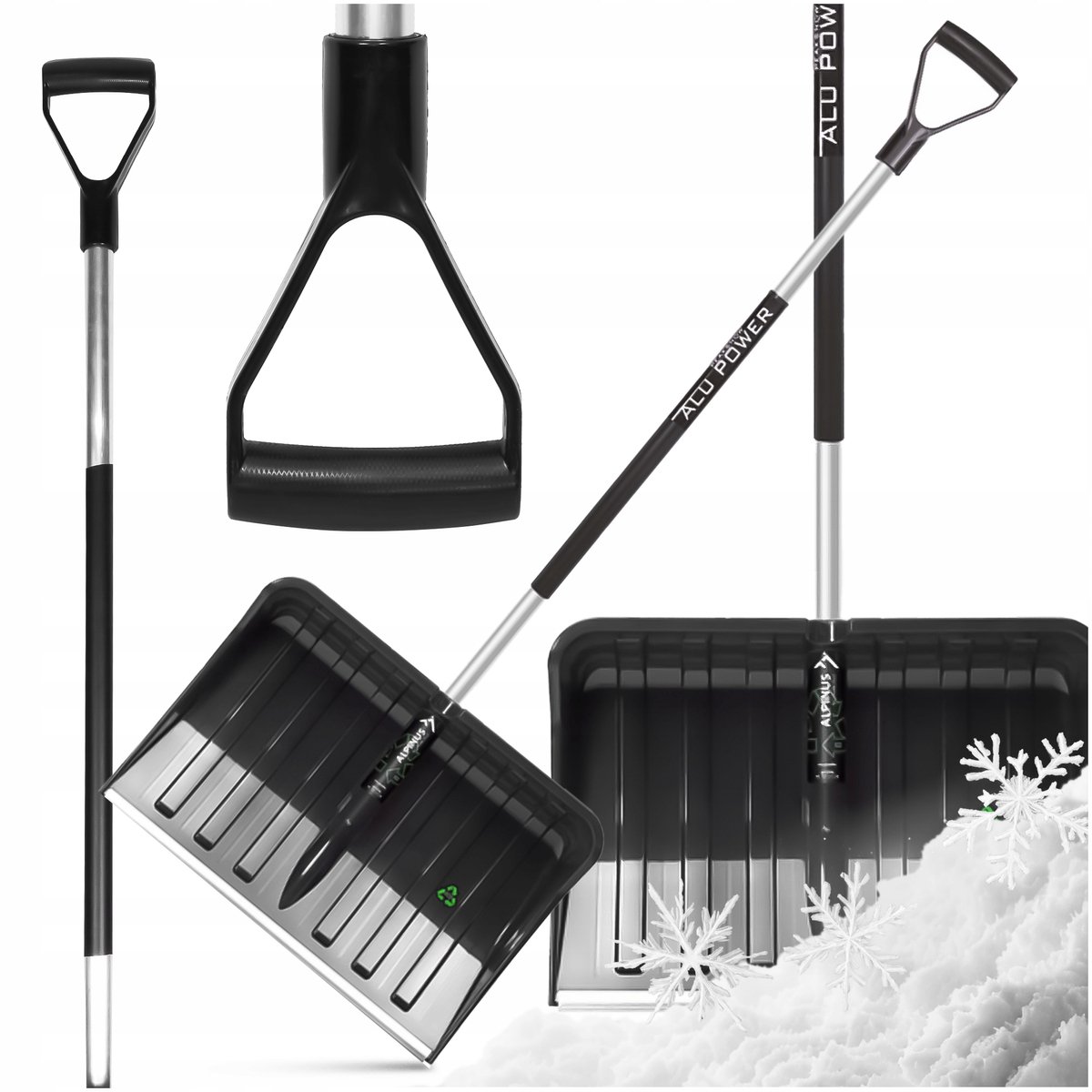 Alpinus Alutube Eco Sneeuwschop 145 cm - lichtgewicht aluminium
