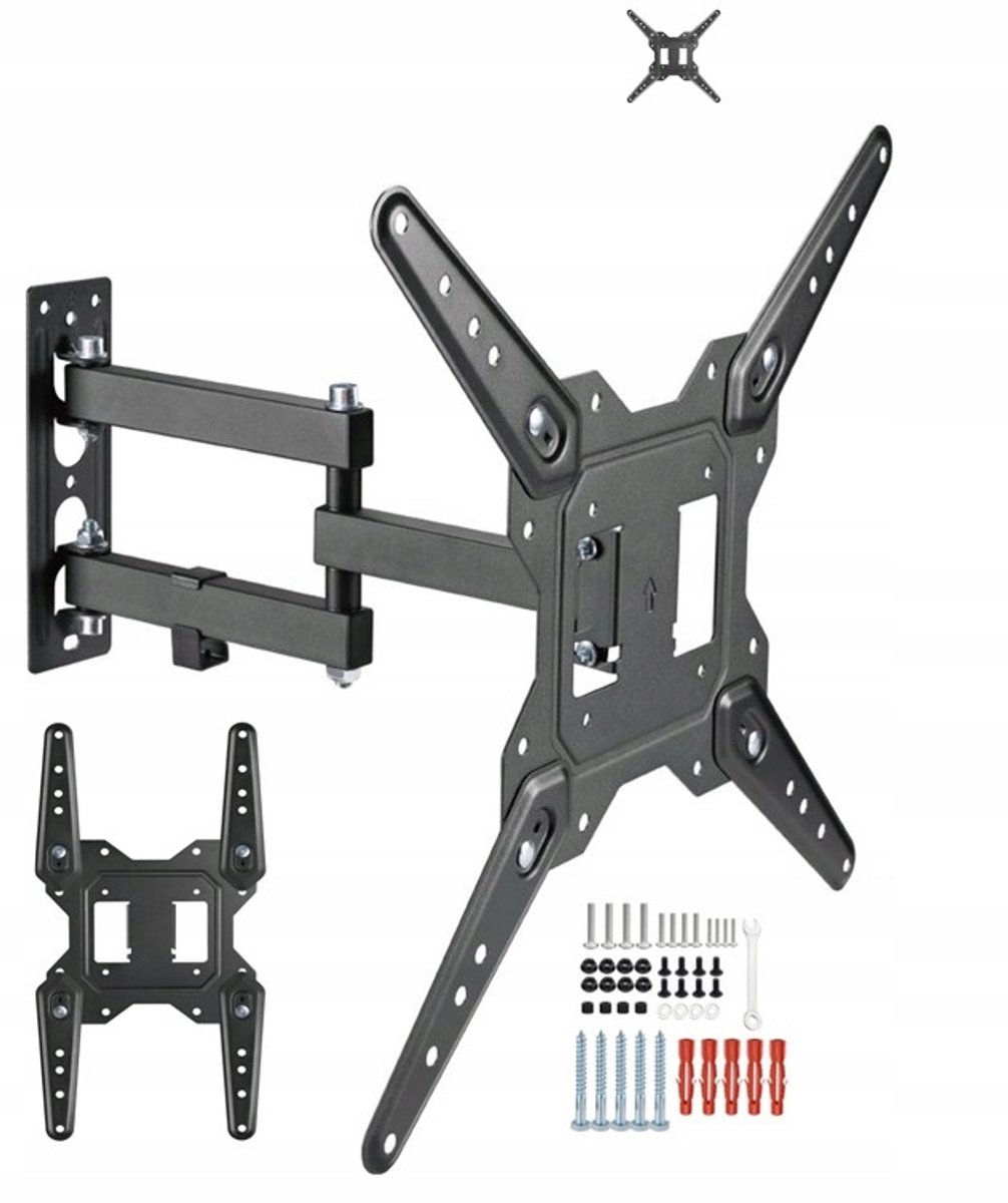 Draaibare TV-muurbeugel voor Ok ODL 42850FC-TAB, 14-55 inch, 30kg