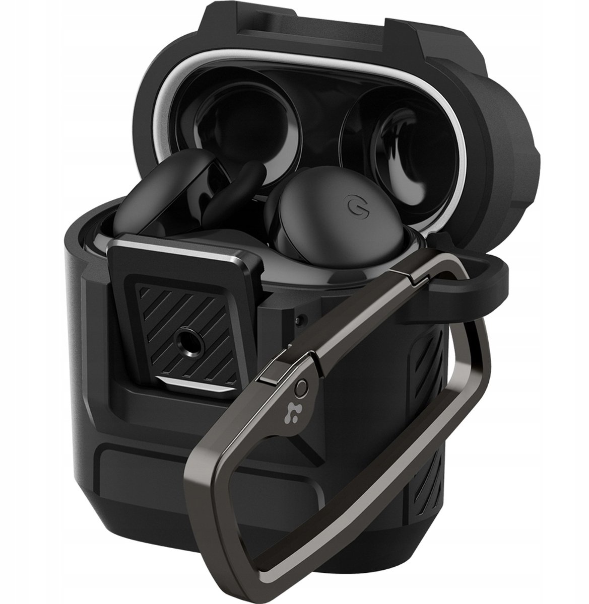 Spigen Lock Fit Case voor Google Pixel Buds 2a met Karabijnhaak