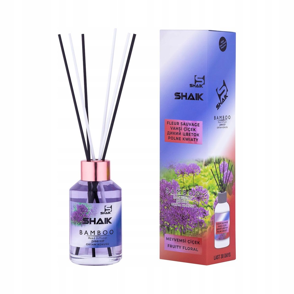 SHAIK Dyfuzor Zapachowy Kwiaty Polne - 115 ml, Długotrwały Aromat