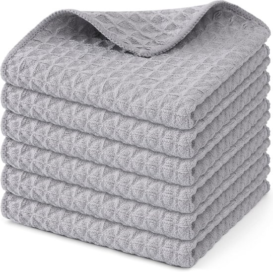 Microvezel keukenhanddoeken - Super absorberende, zachte theedoeken, 8