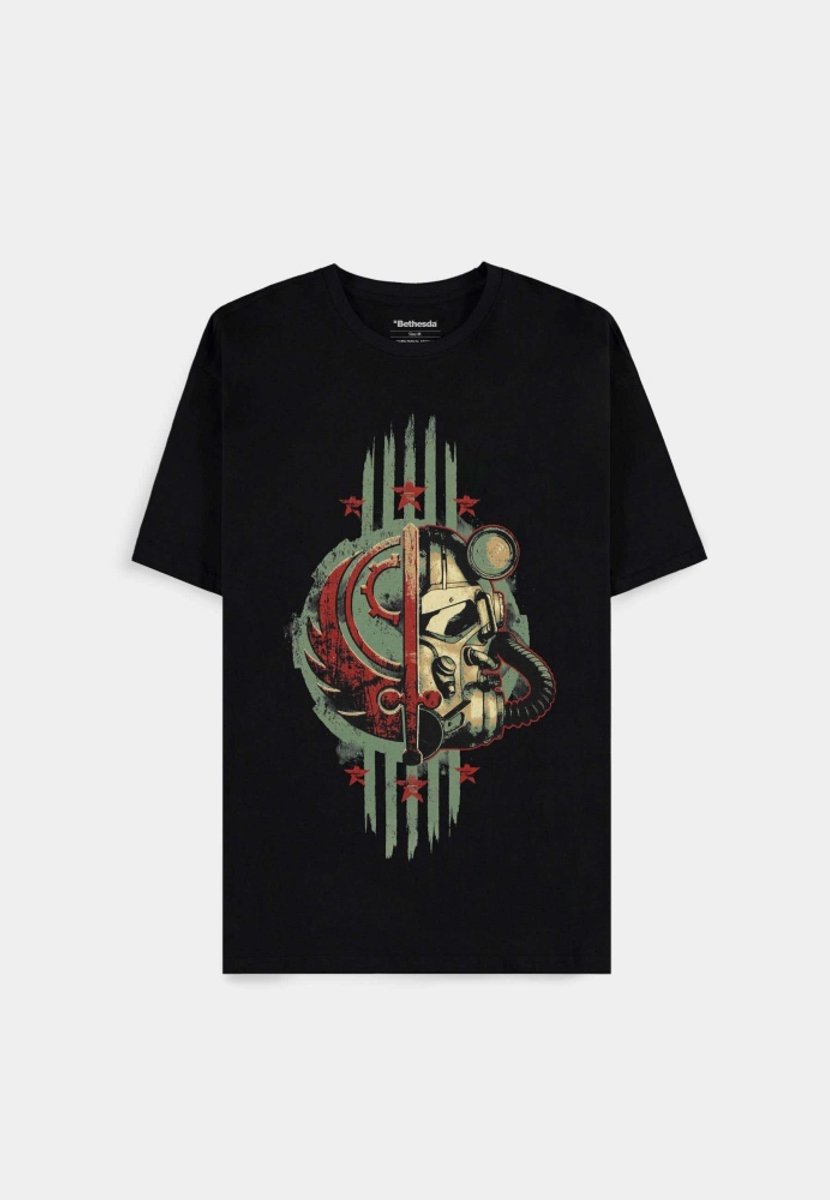 Fallout TV Series - Brotherhood Crest Heren Tshirt - M - Zwart