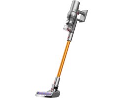 Handstofzuiger met Steel - Draadloze Steelstofzuiger - Draadloze Stofzuiger - 27000PA - 240V - Afneembare Kruimelzuiger - Zakloze Stofzuiger - Gouden