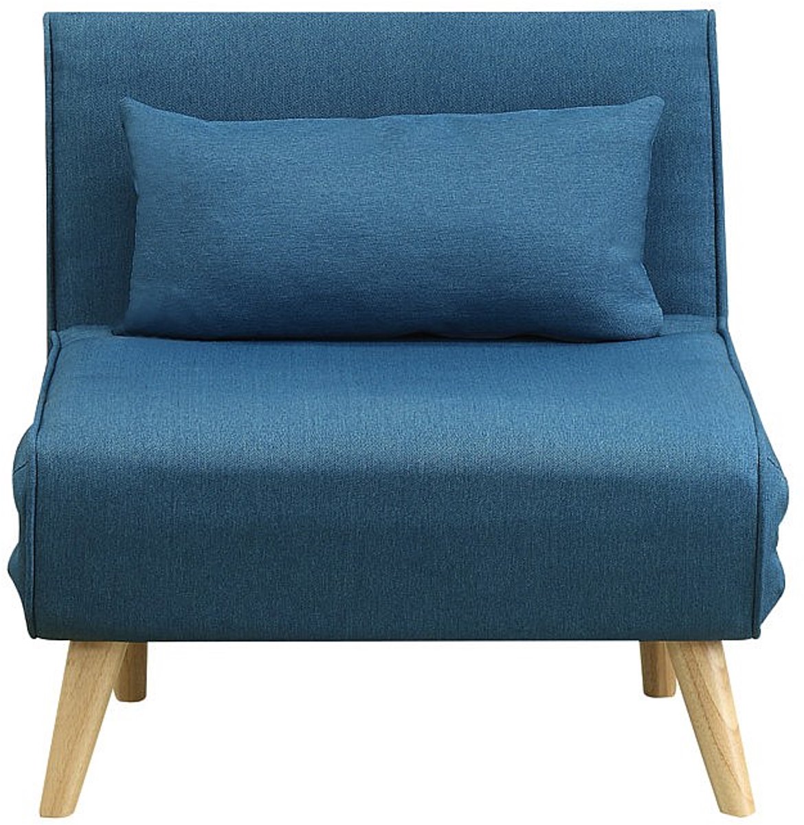 Vente-unique Fauteuil POSIO - Bedbank van stof - Blauw