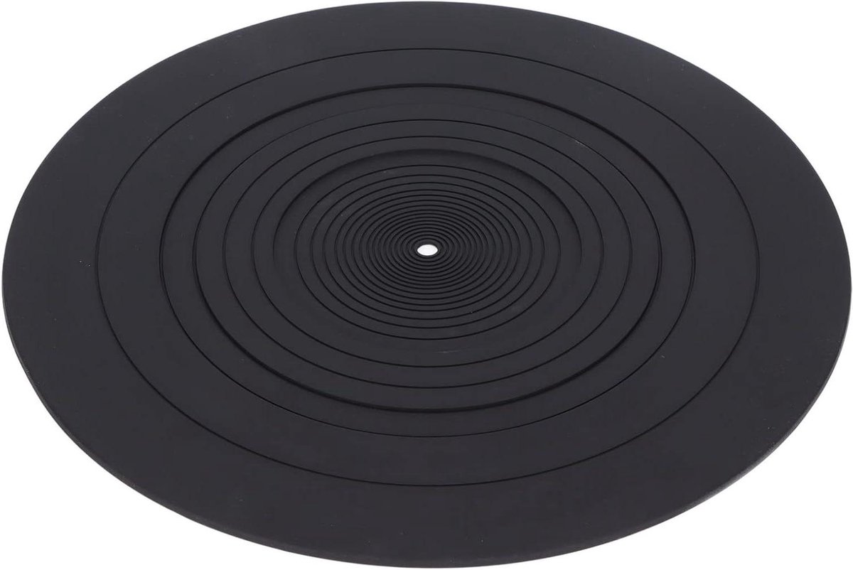 12 Inch Vinylplaten Draaitafelmat - Antistatisch Rubber - Vermindert Trillingen - Geschikt voor Alle Vinylplatenspelers - Cadeau voor Vinyl-liefhebbers