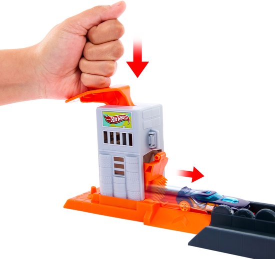 Hot Wheels City Gorilla Aanval speelset en speelgoedauto van Merkloos — afbeelding 3