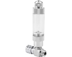 Aquarium CO2 Check Valve - Aquarium Systeem CO2 Regulator - RVS Enkele/Dubbele Hoofd Microdosering Ventiel Naald Controleventielen Blazen Tellen (03#)
