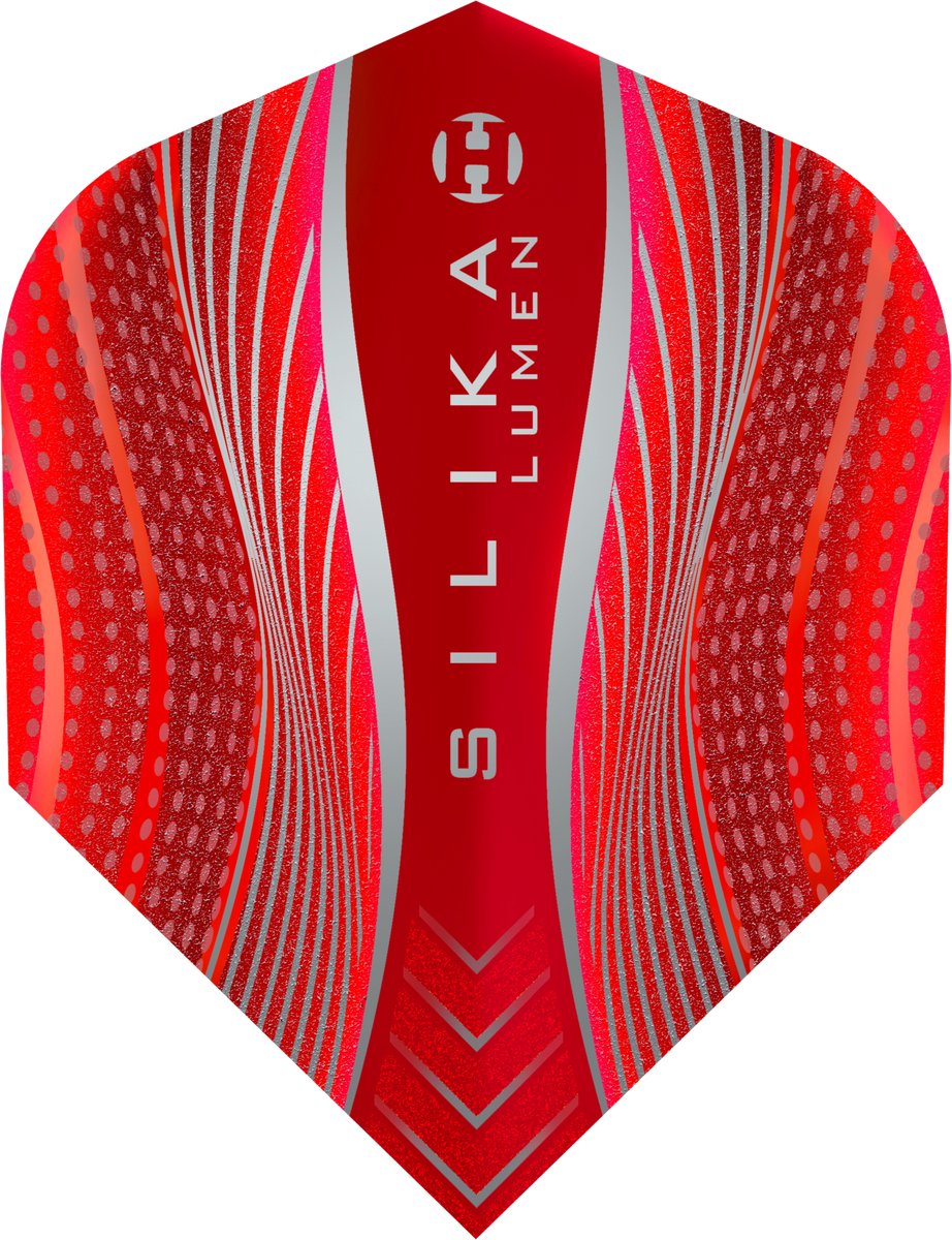 Harrows Silika Lumen Round NO6 Red Tough Crystalline Coated - Dart Flights