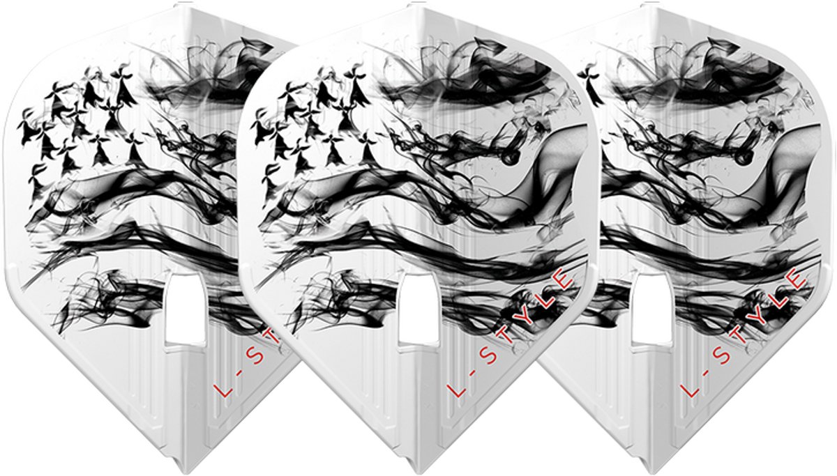L-Style L1 Kami Thibault Tricole White V2 - Dart Flights