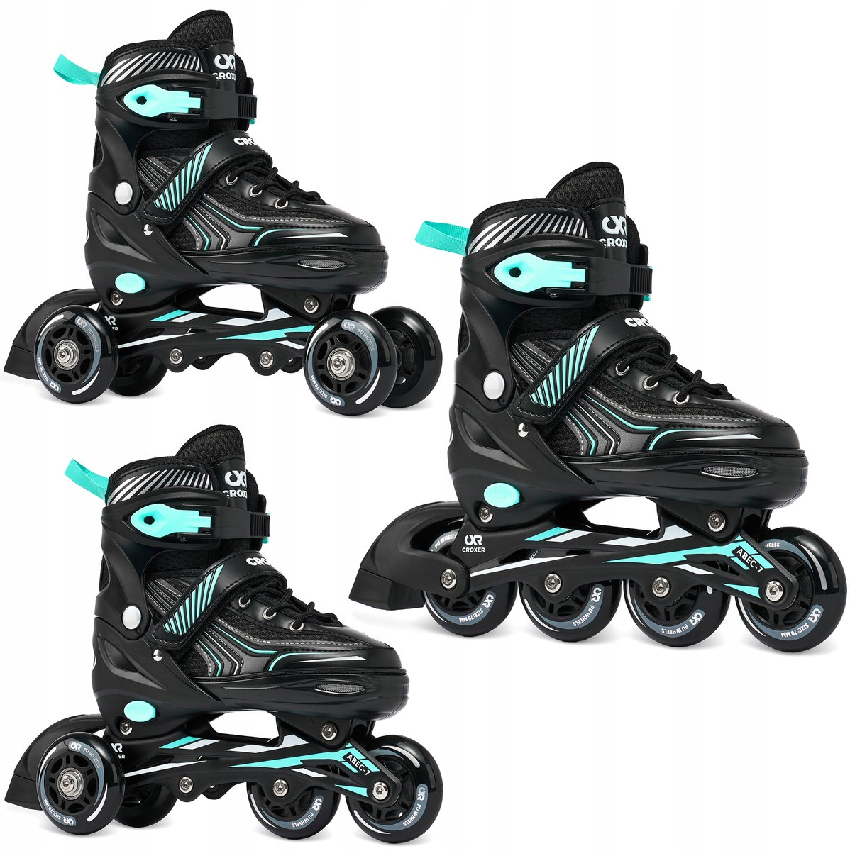 CROXER Optima 3-in-1 Inline Skates/Rolschaatsen Groen