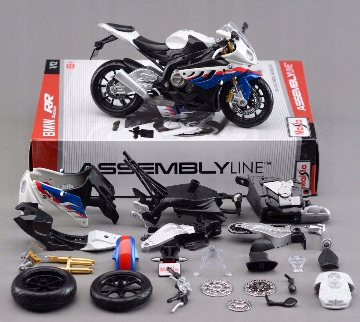 Maisto BMW S1000 RR Motorfiets Modelbouwpakket 1:12 - DIY