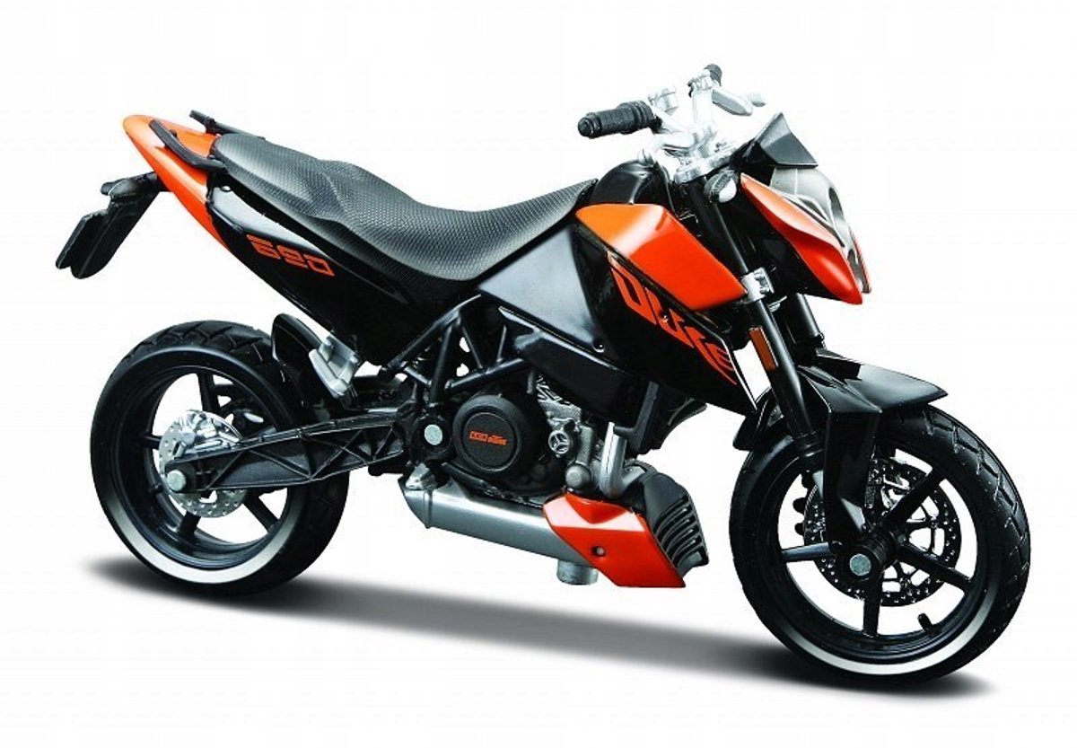 Maisto KTM 690 Duke Schaalmodel 1:18 - Zwart/Oranje