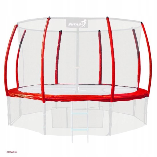 Trampoline Veiligheidsrand 312cm (10FT) Rood - JUMPI