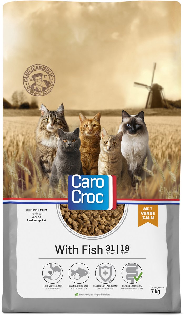 CaroCroc Kat Vis 31/18 Kattenvoer