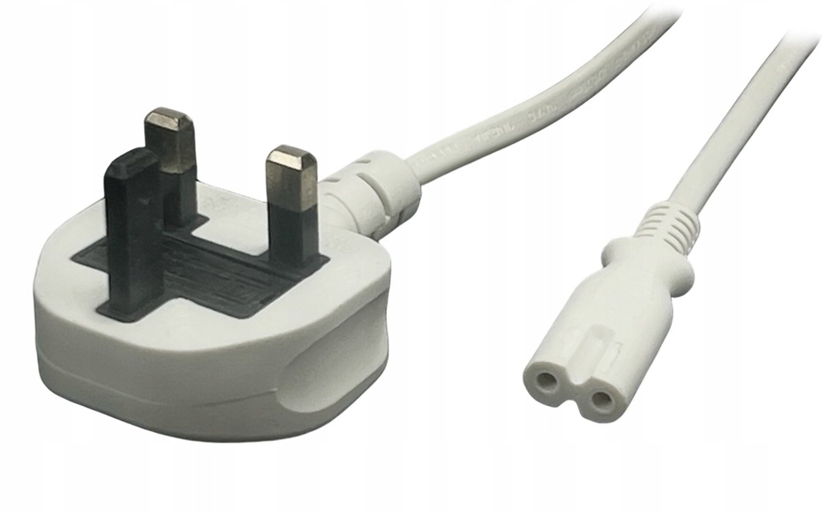 POS AC-UK C7 Stroomkabel 5m Wit H03VVH2-F2G0,75