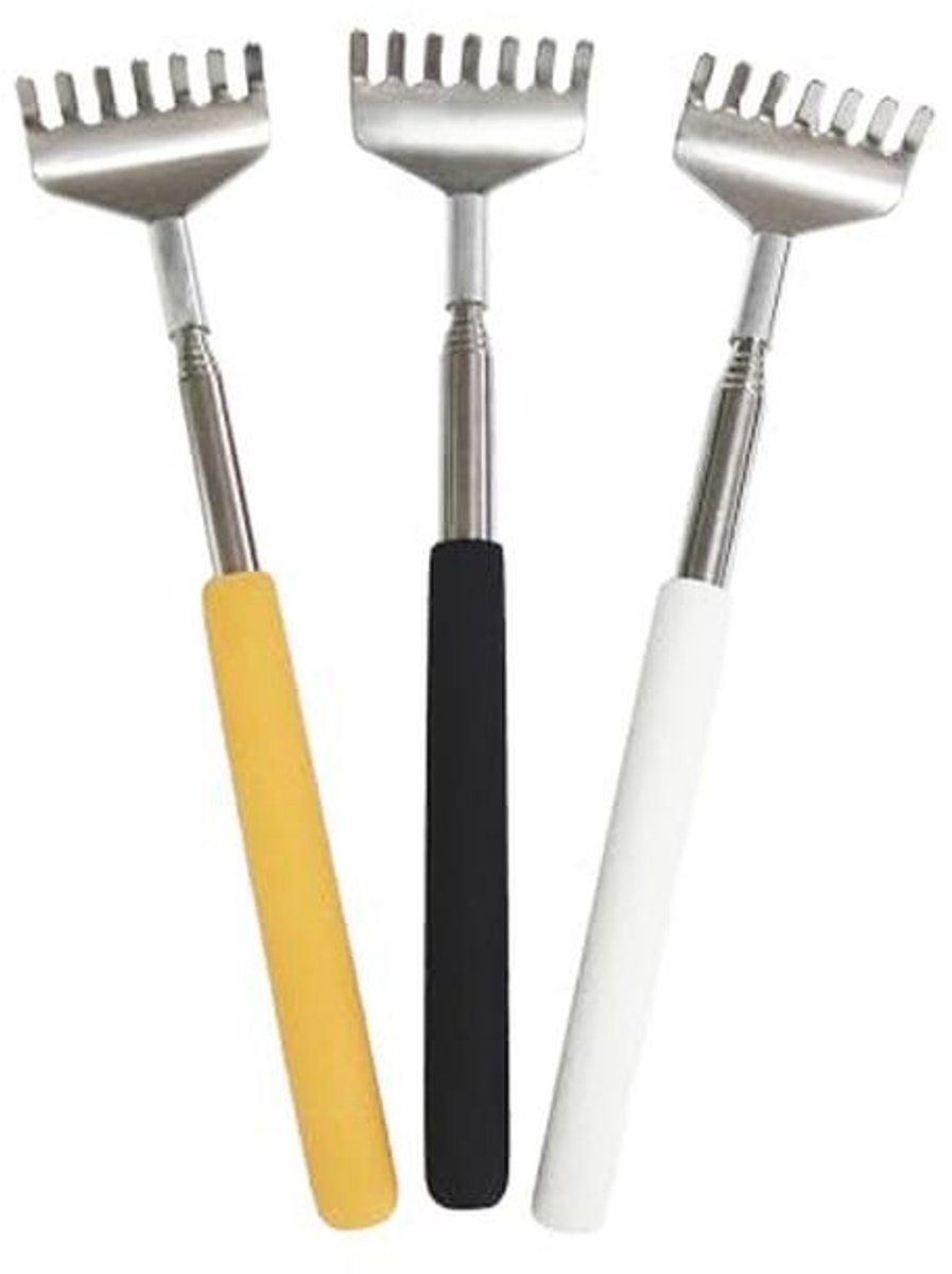 Telescopische rugkrabber set - massageapparaat en jeukverlichting - 3 stuks