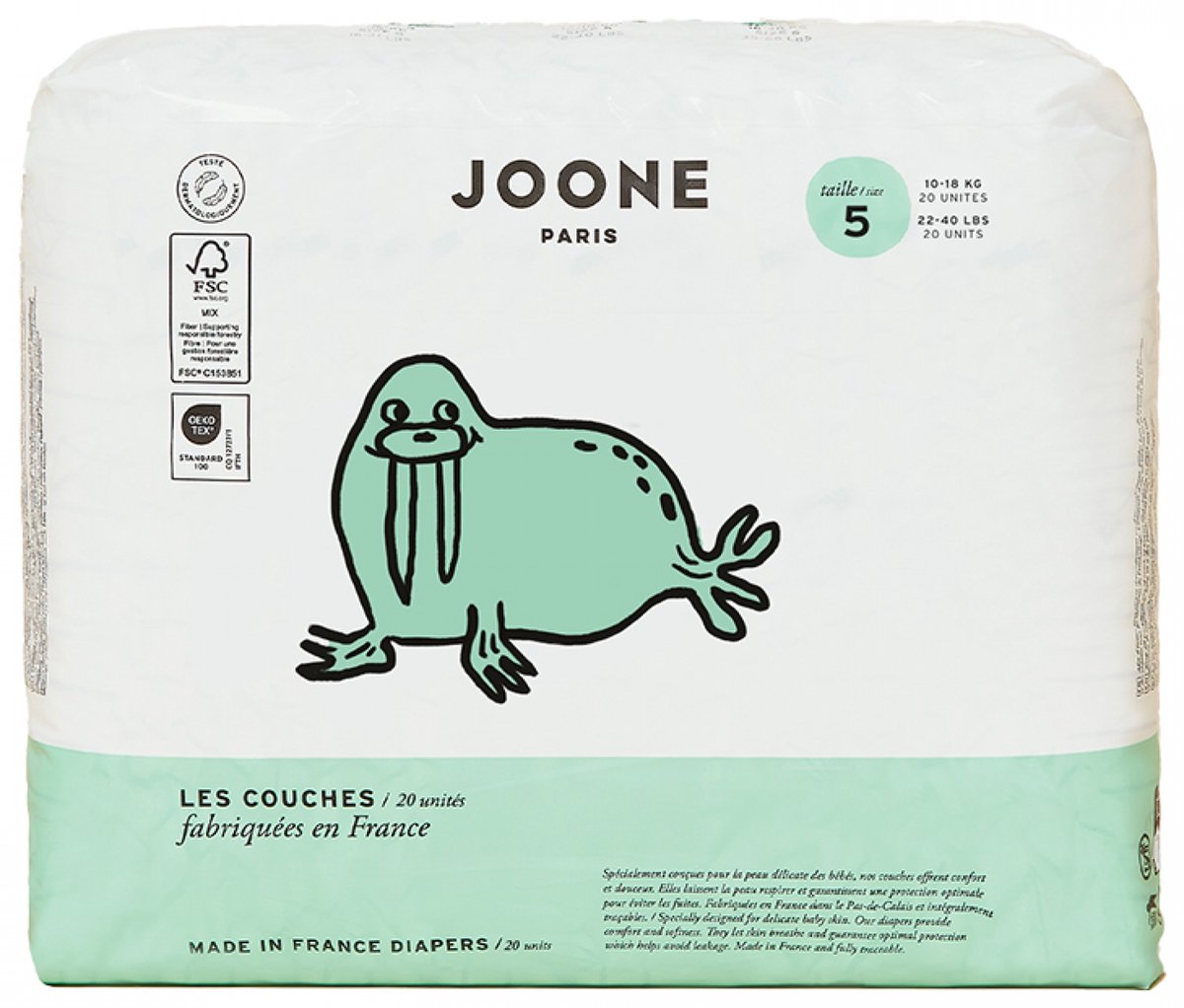 Joone Lagen Maat 5 (10-18 kg) 20 Eenheden (Kleur : Brigitte Rose)