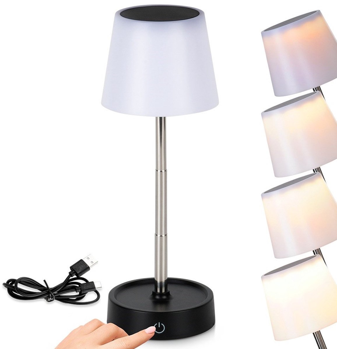 Ambiance - Tafellamp - LED - Dimbaar - Wit