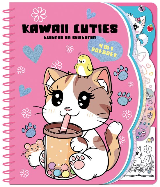 Kawaii cuties 4 in 1 doeboek - cover