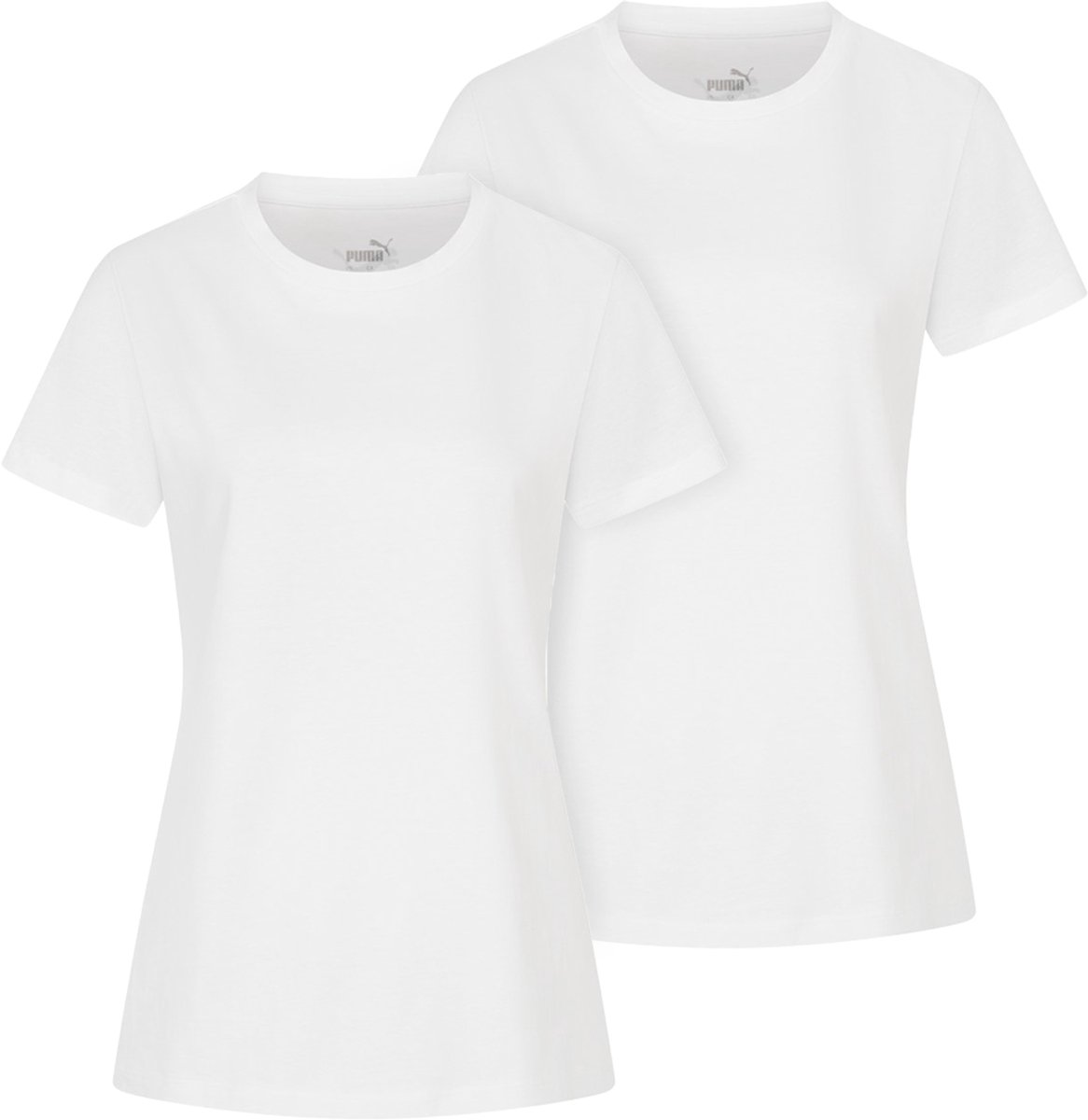 Puma Base 2-pack dames-T-shirts Wit