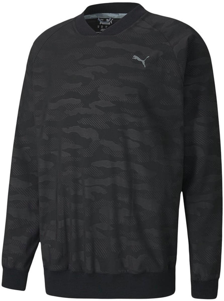 Herensweatshirt Puma Heren Reliëf Windshirt Zwart