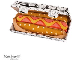Rainbow Socks - Hot Dog Sokken - Unisex - Fast Food Thema