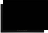 KitchenArt - Pure Black – Inductie Beschermer - 90x52 cm - Kookplaat Beschermer - Luxe Afdekplaat Inductieplaat - Anti-slip & Oprolbaar - Beschermmat Inductiekookplaat