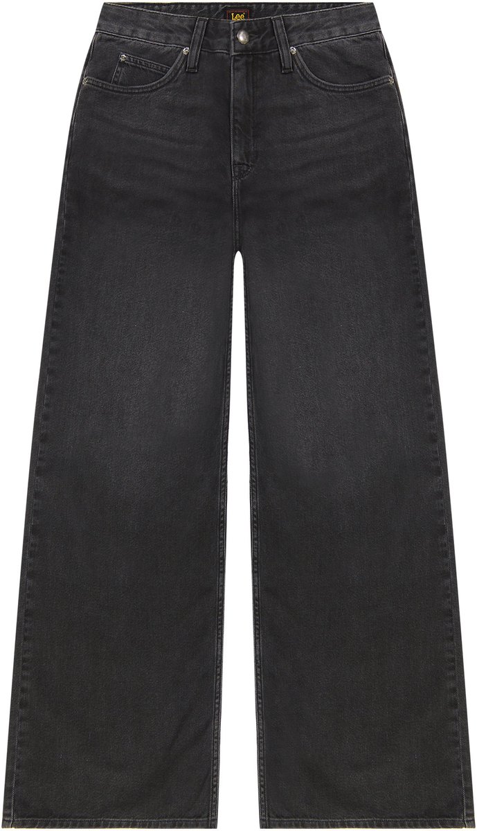 LEE STELLA DARK MEMORY HIGH WAIST WIDE LEG DAMES Zwart