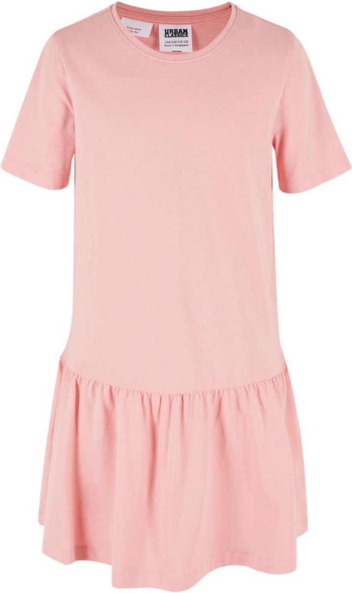 Urban Classics Valance Tee Kinder Korte jurk Kids 110/116 Roze