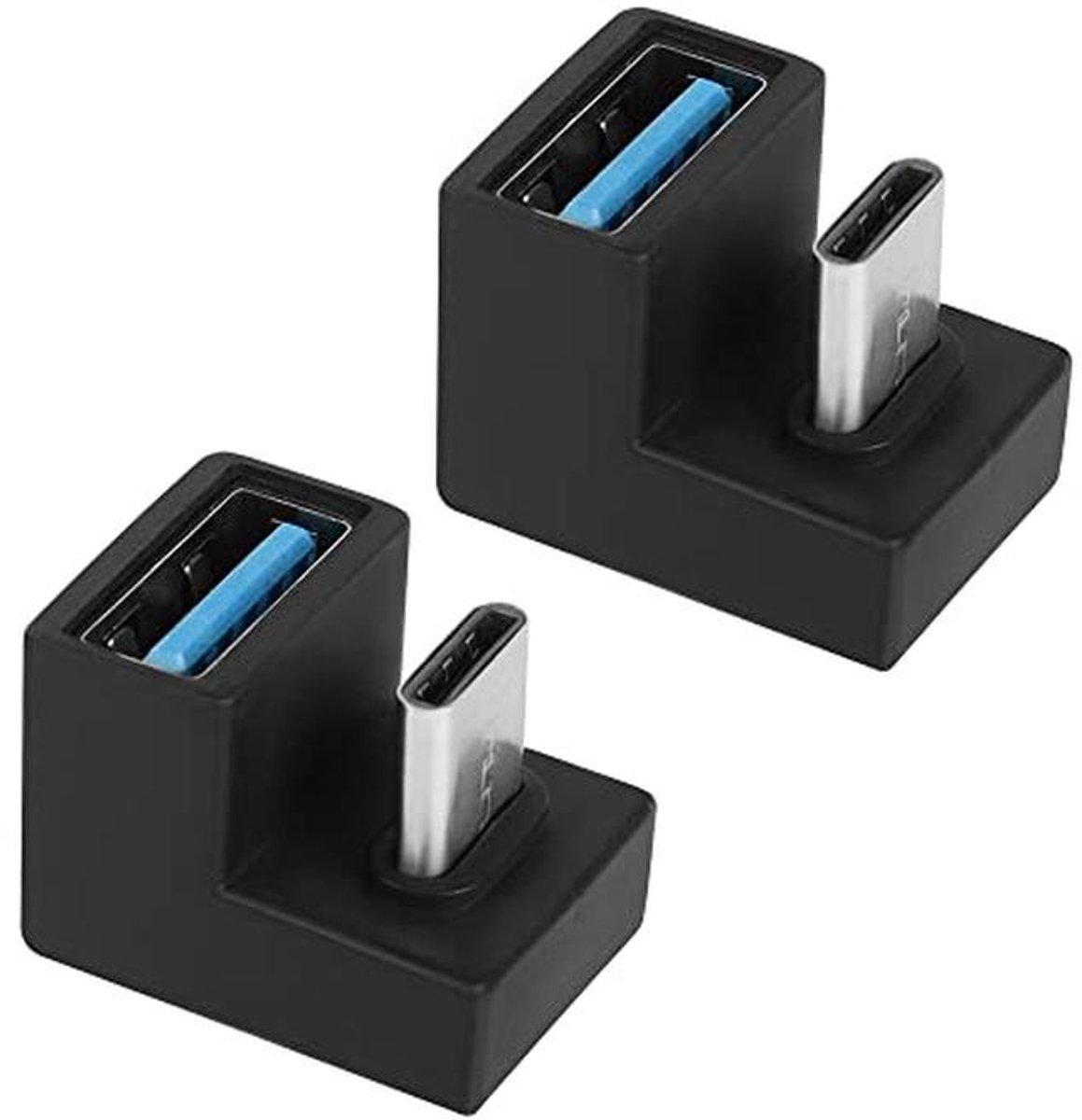 U-vormige USB C naar USB 3.1 Adapter - 10 Gbps Gegevensoverdracht - 2 Stuks
