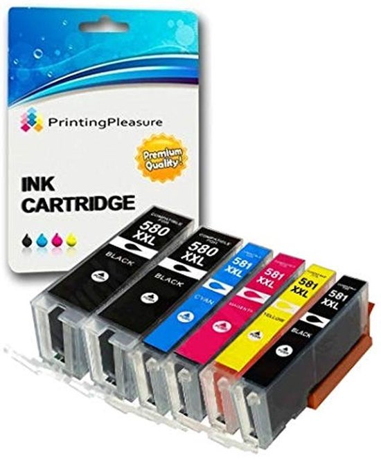 LOSMANN Inktpatronen – Compatibel Met Canon PGI-580 XXL & CLI-581 XXL – 12 Stuks Voor Pixma TS-series