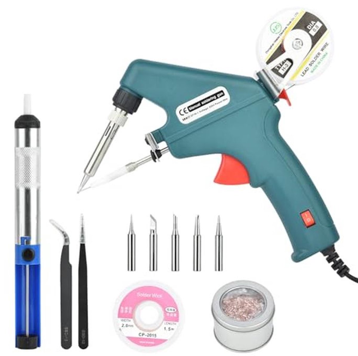 Soldeerboutkit 60W - 10-in-1 gereedschap voor lassen en repareren