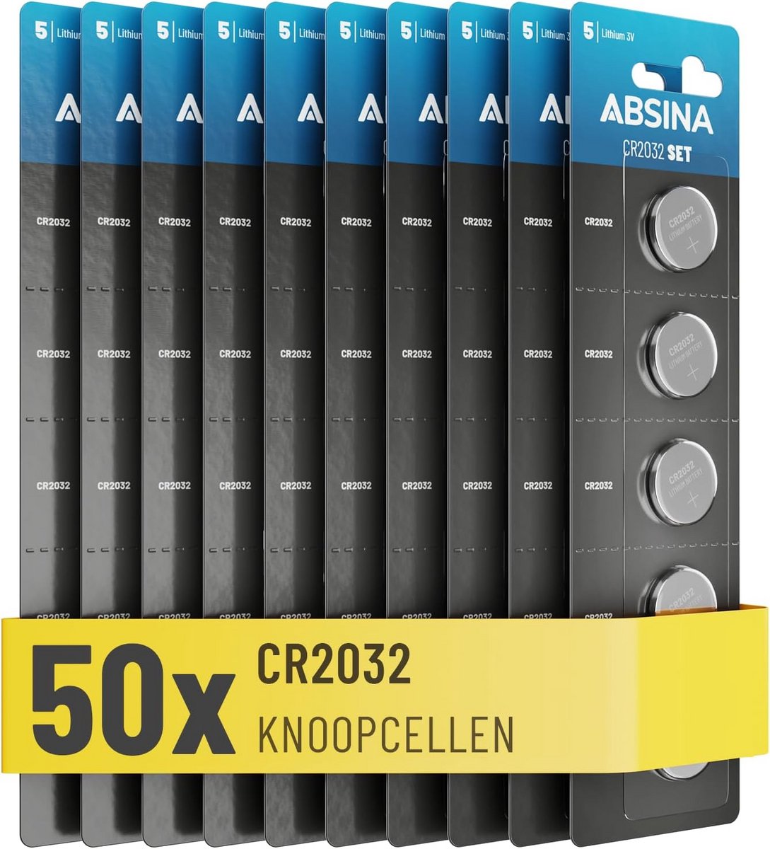 CR2032 Knoopcellen 3V - 50 Stuks Leak-proof en Lange Levensduur