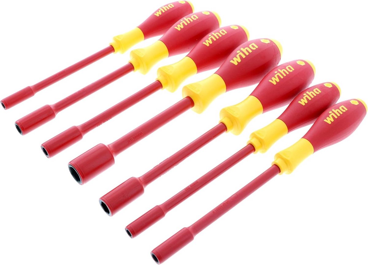 7-delige 1000-Volt metrische geïsoleerde moer driver set